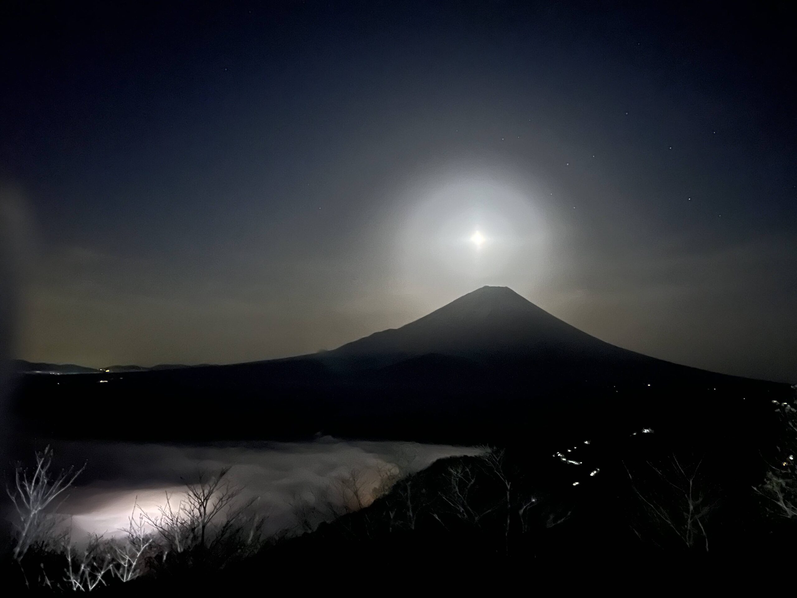 Mt Fuji at night